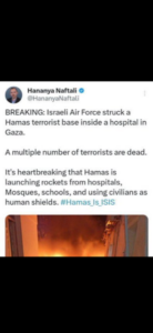 gaza tweet hospital 1